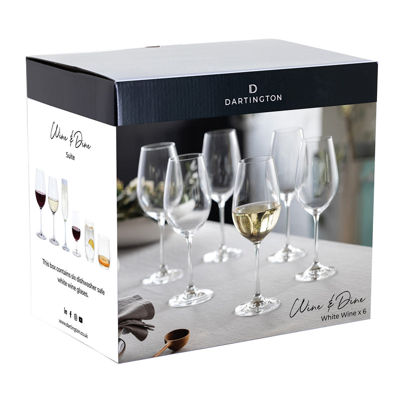 Dartington Wine & Dine White Wine, Set of 6