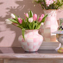 MacKenzie-Childs Rosy Check Large Vase