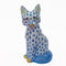 Herend Young Sitting Fox Fishnet Figurine