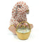 Herend Bunny with Basket Fishnet Figurine