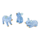 Herend Little Piggy Standing Fishnet Figurine