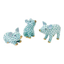 Herend Little Pig, Lying Fishnet Figurine