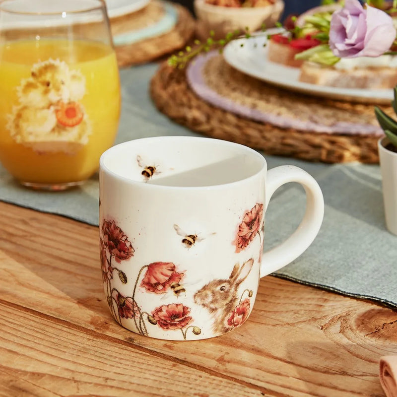 Royal Worcester Wrendale Designs Let it Bee Rabbit Mug