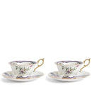 Wedgwood Fortune Teacup Saucer, Set of 2