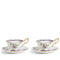 Wedgwood Fortune Teacup Saucer, Set of 2