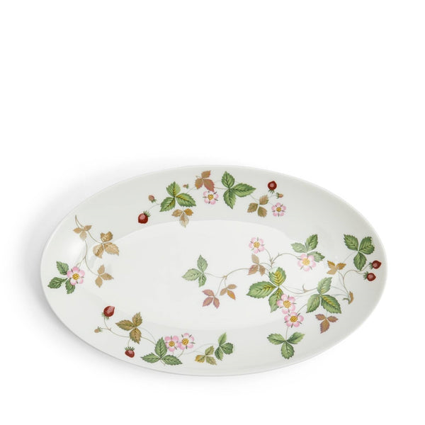 Wedgwood Wild Strawberry Oval Coupe Plate 26cm
