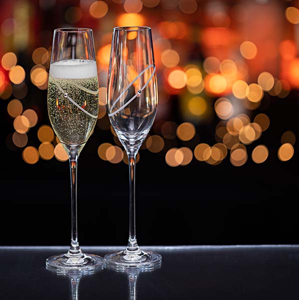 Dartington Clear Flute, Set of 2