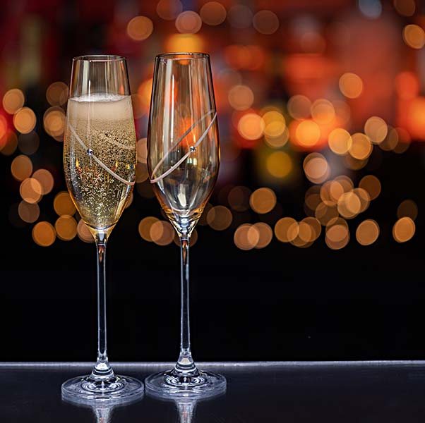 Dartington Gold Flute, Set of 2