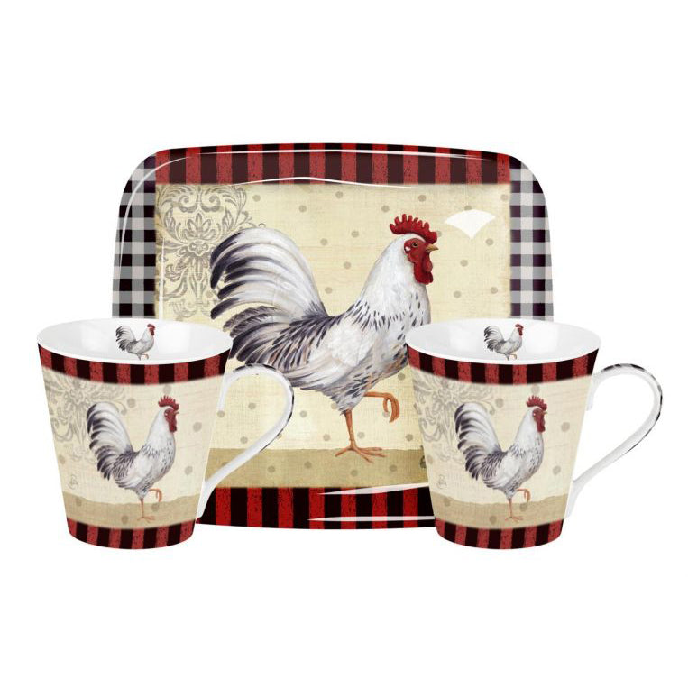 Pimpernel Country Touch Mug and Tray Set