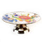 Mackenzie-Childs Flower Market Enamel Pedestal Platter Large