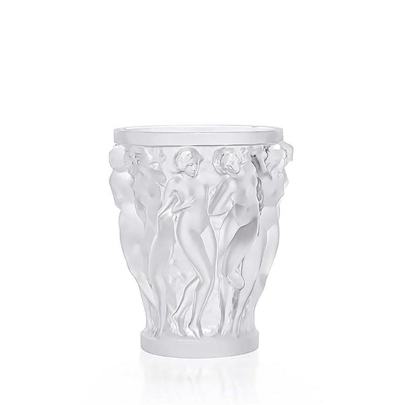 Lalique Bacchantes Small Vase in Clear