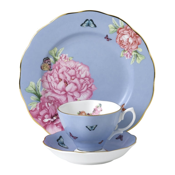 Royal Albert Miranda Kerr Friendship Blue 3 Piece Set - Plate, Teacup & Saucer