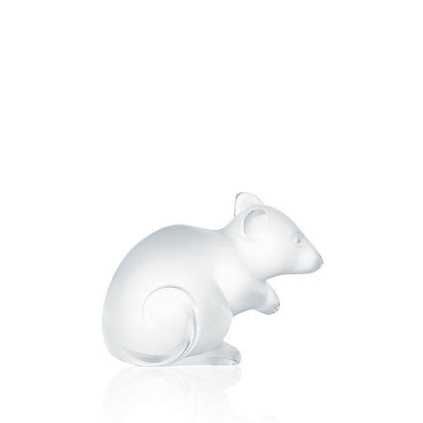 Lalique Mouse Seal in Clear