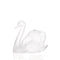 Lalique Swan Head Up Sculpture in Clear