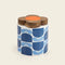 Orla Kiely Block Flower Navy Ceramic Storage Jar 1.1L