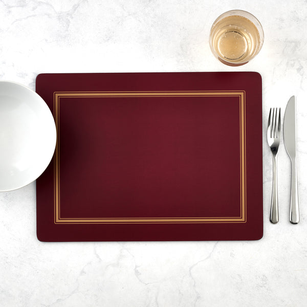 Pimpernel Classic Burgundy Placemats Set of 4