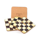 MacKenzie-Childs Courtly Check Cork Back Coasters - Set of 4