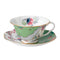 Wedgwood Butterfly Bloom Teacup & Saucer, Green