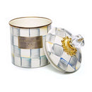 MacKenzie-Childs Sterling Check Enamel Canister - Small