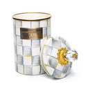 MacKenzie-Childs Sterling Check Enamel Canister - Large