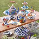 MacKenzie-Childs Royal Check Enamel Cake Carrier