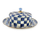 MacKenzie-Childs Royal Check Enamel Cake Carrier