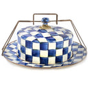 MacKenzie-Childs Royal Check Enamel Cake Carrier