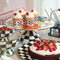 Mackenzie-Childs Flower Market Enamel Pedestal Platter Large