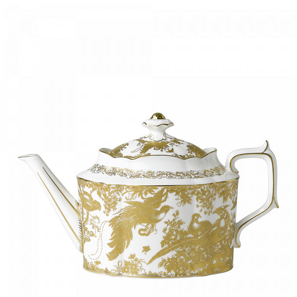Royal Crown Derby Aves Gold Teapot L/S (36oz/102cl)