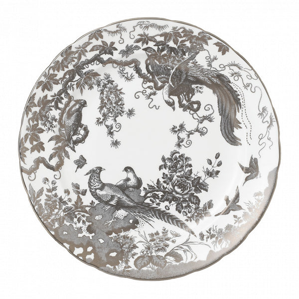 Royal Crown Derby Aves Platinum Plate (10.65in/27cm)