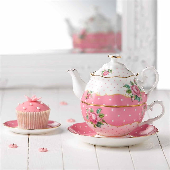 Royal Albert Modern Vintage Cheeky Pink Tea for One