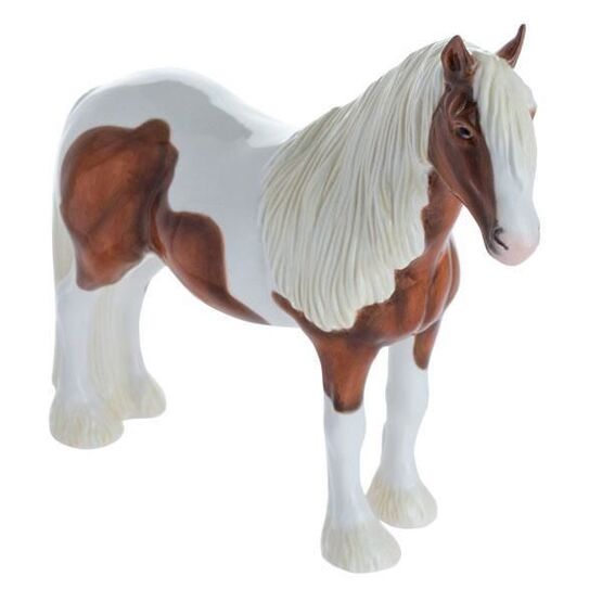 John Beswick Horses - Vanner Pony (Skewbald) Large
