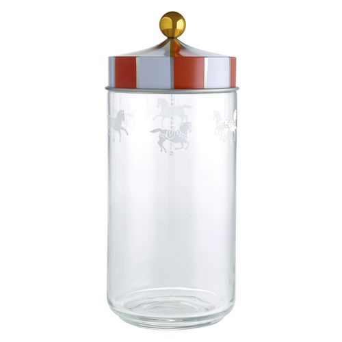 Alessi Circus Glass Storage Jar with Hermetic Lid 150cl