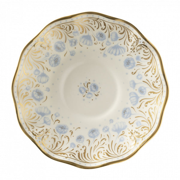 Royal Crown Derby Royal Peony Blue Saucer (6in/15cm)