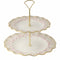 Royal Crown Derby Royal Peony Pink Cake Stand - 2 Tier