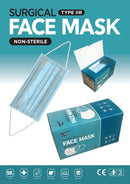 Inherent Surgical Face Masks, Type 11R, Non Sterile, 100 Pieces