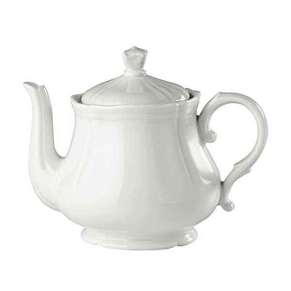 Richard Ginori Antico Doccia Pure White Teapot with Cover 1.09ltr