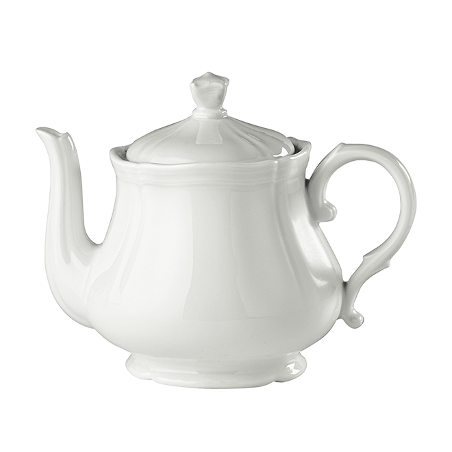 Richard Ginori Antico Doccia Pure White Teapot with Cover 1.09ltr