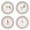 Portmeirion Sara Miller Piccadilly Cake Plate Set of 4