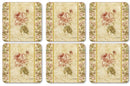 Pimpernel Antique Rose Linen Coasters Set of 6