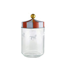 Alessi Circus Glass Storage Jar with Hermetic Lid 100cl