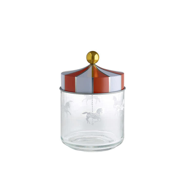 Alessi Circus Glass Storage Jar with Hermetic Lid 75cl