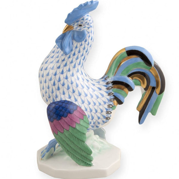 Herend Rooster Fishnet Figurine