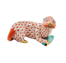 Herend Sea Otter with Fish Fishnet Figurine