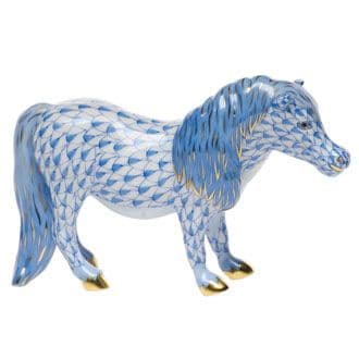 Herend Shetland Pony Fishnet Figurine