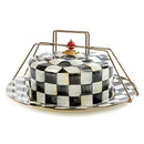 MacKenzie-Childs Courtly Check Enamel Cake Carrier