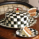 MacKenzie-Childs Courtly Check Enamel Cake Carrier