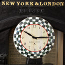 MacKenzie-Childs Courtly Check Enamel Clock