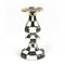 MacKenzie-Childs Courtly Check Enamel Pillar Candlestick - Medium