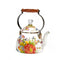 MacKenzie-Childs Flower Market 2 Quart Tea Kettle - White